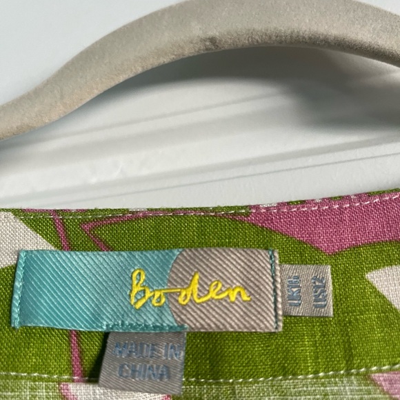 Lovely BODEN linen mod print dress. Size US12, UK16. In excellent condition. - Picture 3 of 3